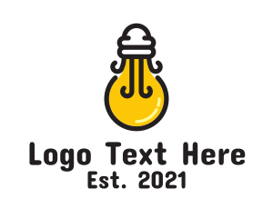 Lighting - Light Bulb Jellyfish logo design