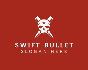Bullet Skull Mercenary logo