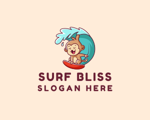 Monkey Wave Surfer  logo