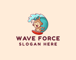 Monkey Wave Surfer  logo