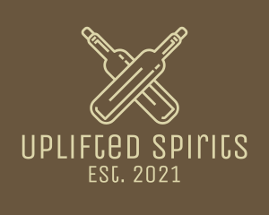 Minimalist Liquor Bottles logo design