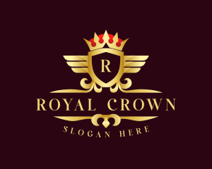 Monarch Crown Crest logo design