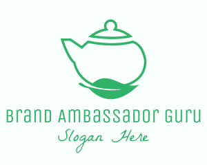 Organic Tea Teapot logo design