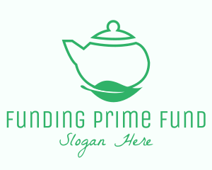 Organic Tea Teapot logo design