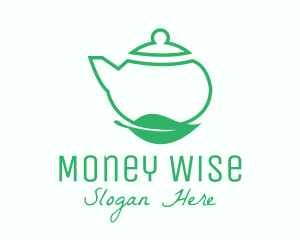 Organic Tea Teapot logo design