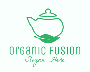 Organic Tea Teapot logo