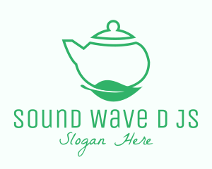 Organic Tea Teapot logo design