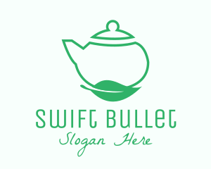 Organic Tea Teapot logo design