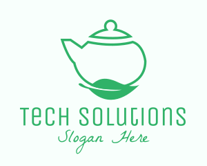 Organic Tea Teapot logo