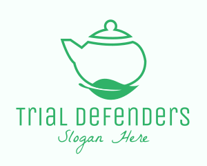 Organic Tea Teapot logo design