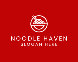 Oriental Ramen Food Stall  logo design