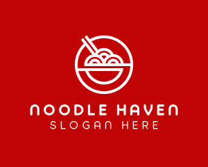 Ramen Food Stall Restaurant logo design