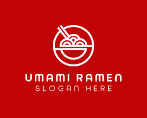 Ramen Food Stall Restaurant logo design