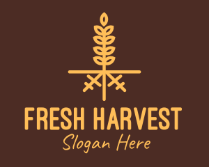 Golden Wheat Farm logo design