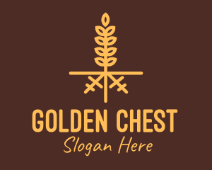 Golden Wheat Farm logo design