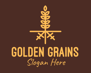 Golden Wheat Farm logo design