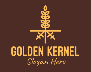 Golden Wheat Farm logo design