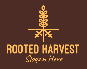 Golden Wheat Farm logo design