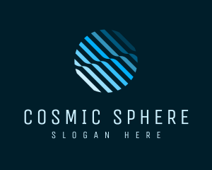 Modern Sphere Stripes logo