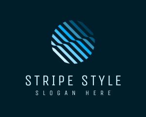 Modern Sphere Stripes logo design