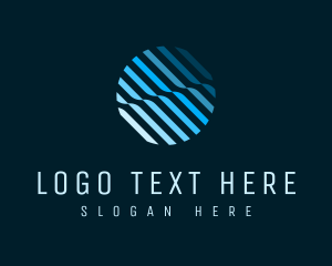 Agent - Modern Sphere Stripes logo design