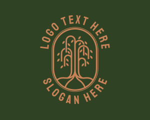 Roots - Organic Willow Tree logo design