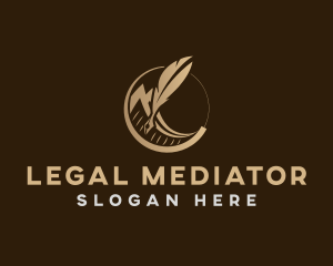 Legal Document Letter logo design