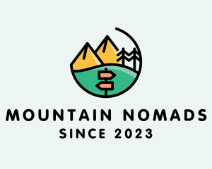 Outdoor Park Mountain Camp logo design