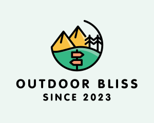 Outdoor Park Mountain Camp logo design