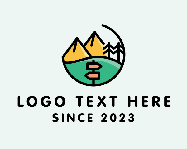 Hiking logo example 1