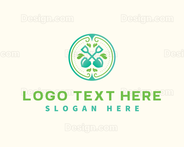 Shovel Leaf Landscaping Logo