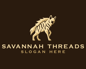 Wild Hyena Animal logo