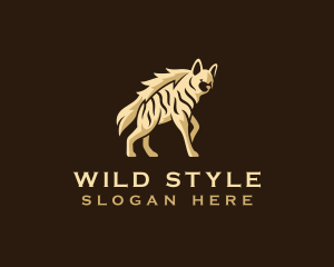 Wild Hyena Animal logo design