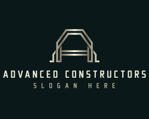 Architect Builder Letter A logo design