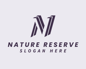 Creative Brand Letter N logo design