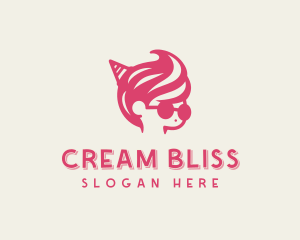 Ice Cream Swirl Boy logo design