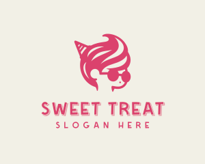 Ice Cream Swirl Boy logo design