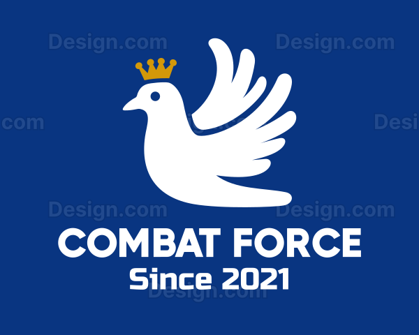 Dove Crown Bird Logo