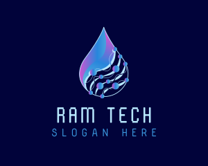 Droplet Tech Network logo design