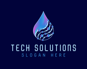 Droplet Tech Network logo design