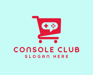 Console Shopping Cart logo design