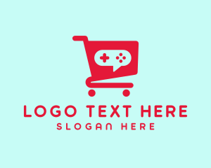 Shopping - Console Shopping Cart logo design