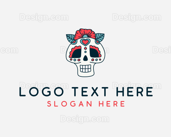 Mexican Calavera Skull Logo