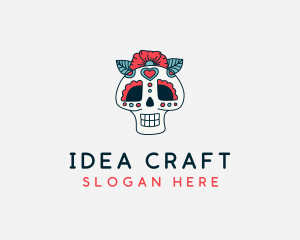 Mexican Calavera Skull Logo