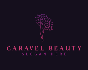 Feminine Beauty Tree logo design