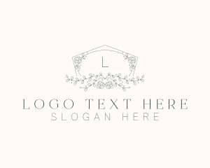 Floral Wedding Frame  Logo