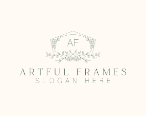 Floral Wedding Frame  logo design