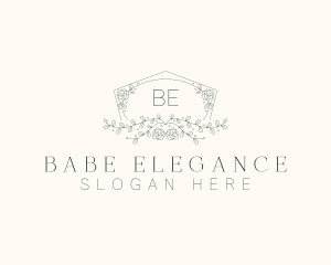 Floral Wedding Frame  logo design