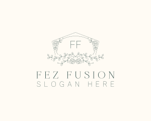 Floral Wedding Frame  logo design