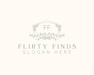 Floral Wedding Frame  logo design